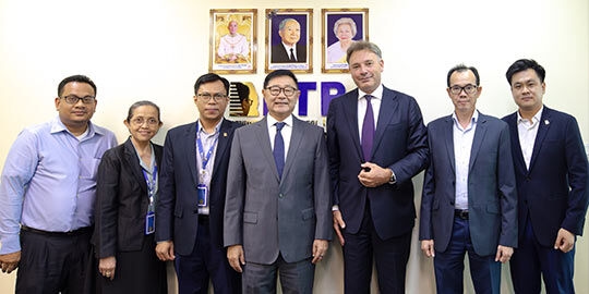 FTB warmly welcomed a delegation from Argentem Creek to explore potential investment opportunities in Cambodia’s financial sector.
